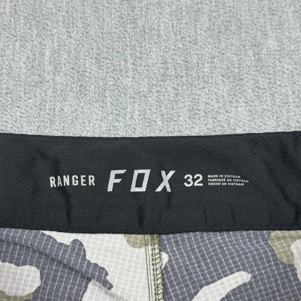 FOX Ranger Shorts Men 32 Green Black Camo Racing Mountain Biking Ripstop Active - Picture 4 of 14